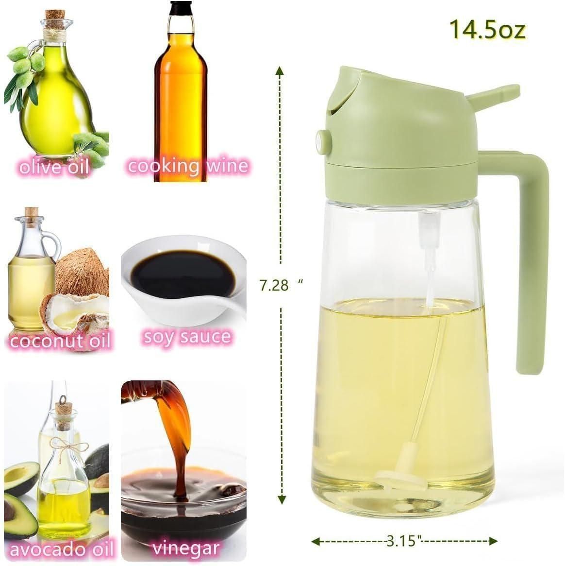 2 in 1 Oil Sprayer and Dispenser Bottle